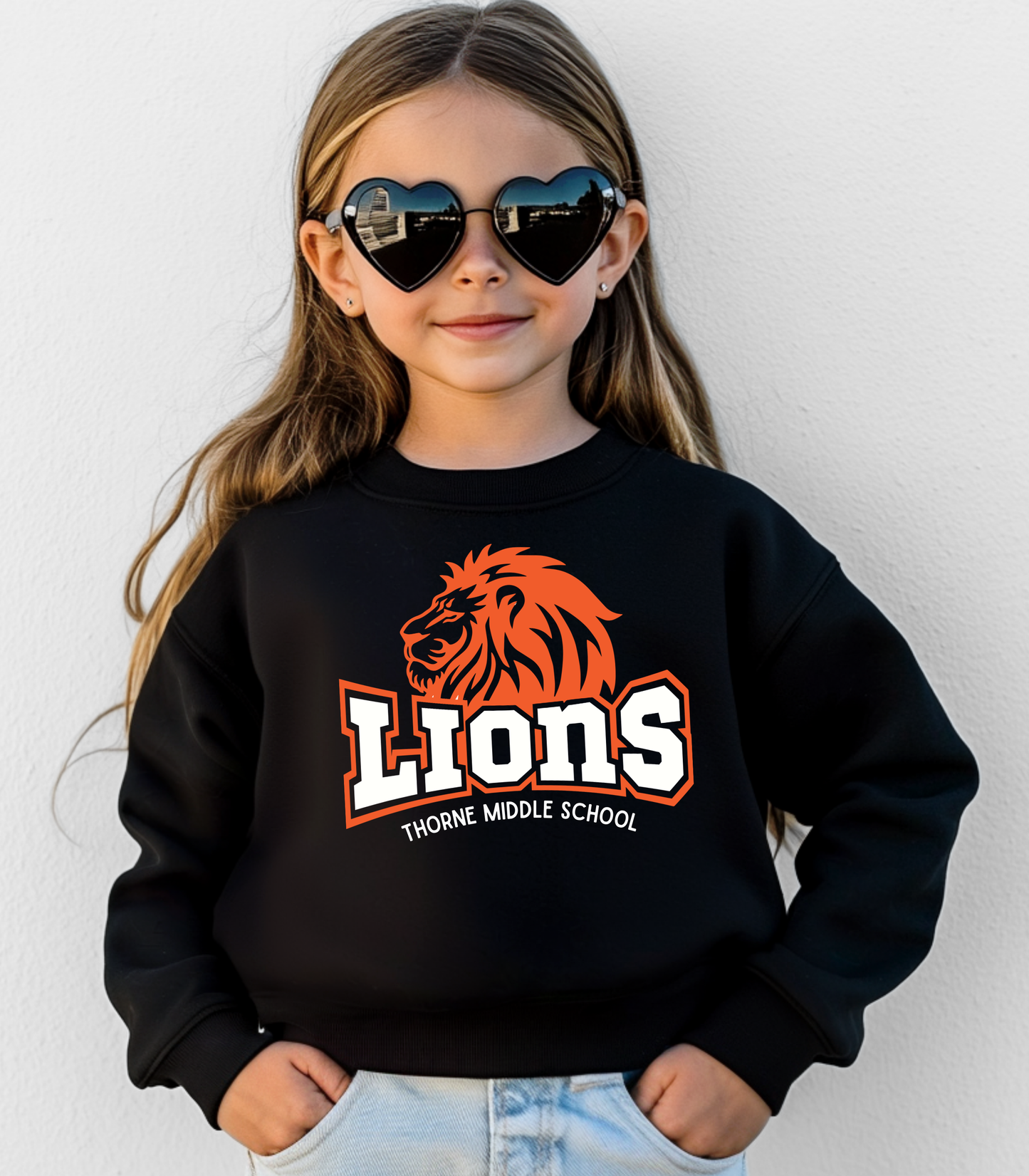 YOUTH LIONS MS ORANGE - TODDLER & YOUTH SWEATSHIRT OPTIONS