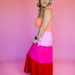 MEET ME IN PARADISE COLOR BLOCK MAXI DRESS - LAST ONE