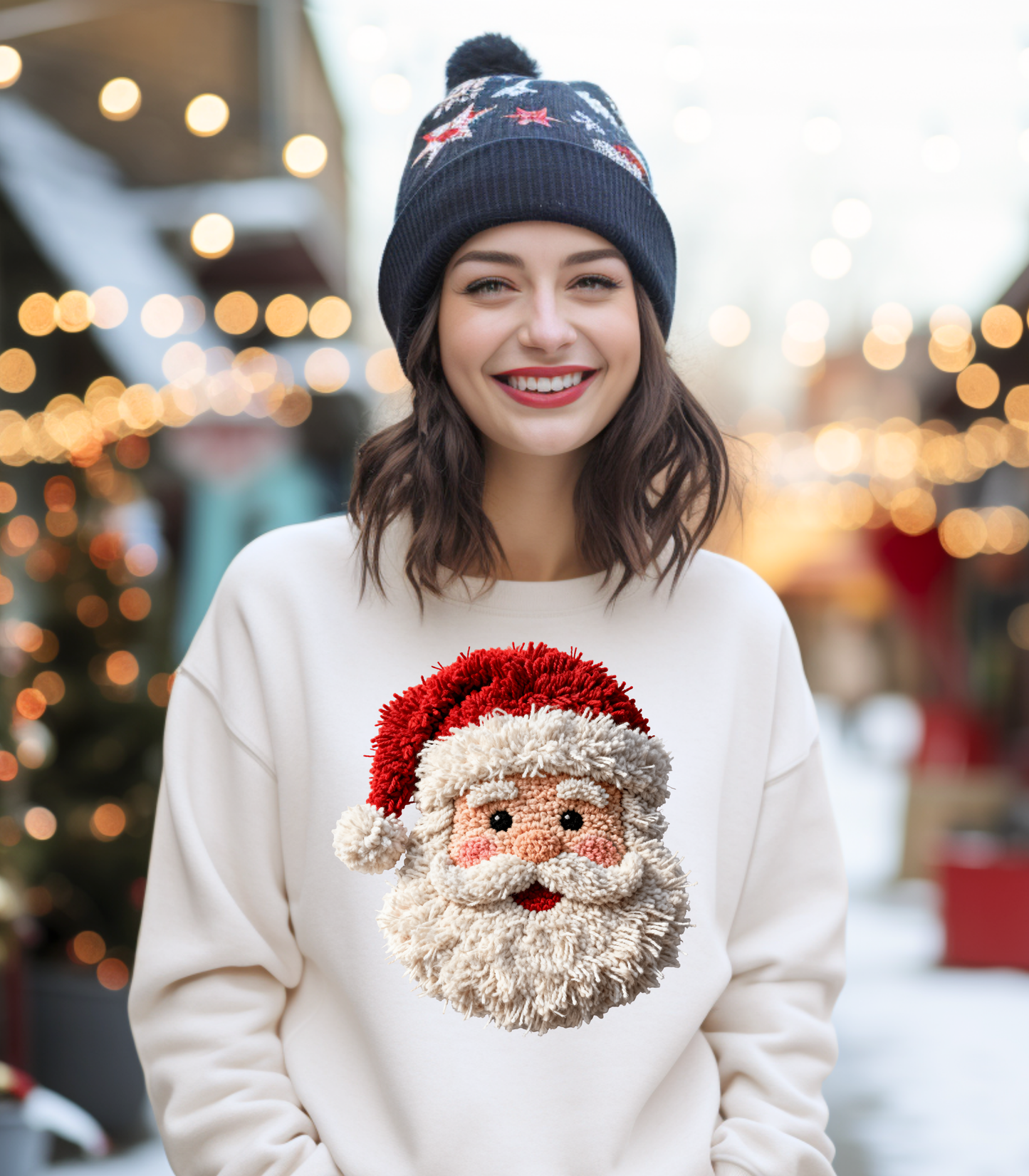 FAUX YARN SANTA - SWEATSHIRT OPTIONS
