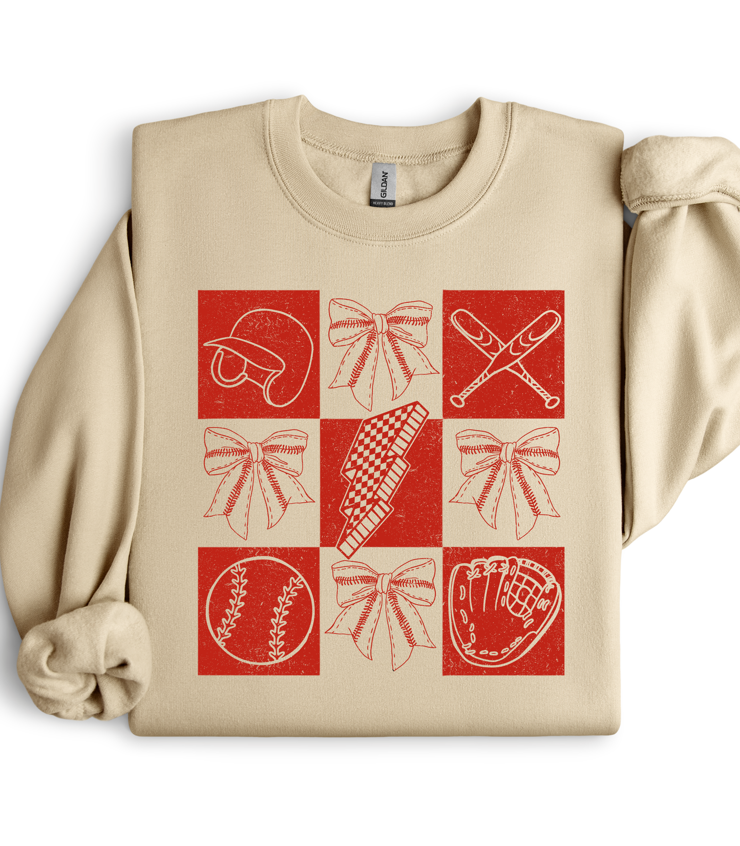 BASEBALL RED COLLAGE - MULTIPLE STYLES