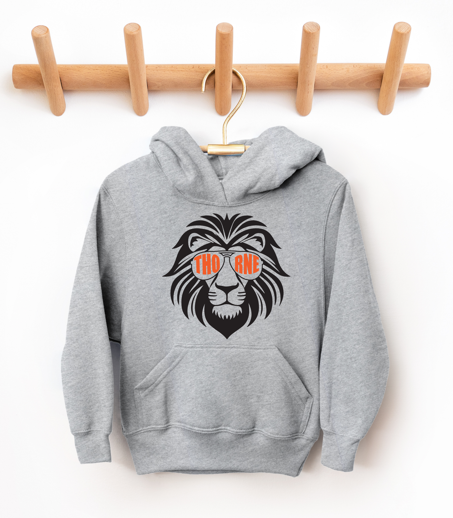 YOUTH LION WITH THORNE GLASSES - TODDLER & YOUTH SWEATSHIRT OPTIONS