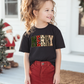 YOUTH FAUX FABRIC MERRY - TODDLER & YOUTH TEES