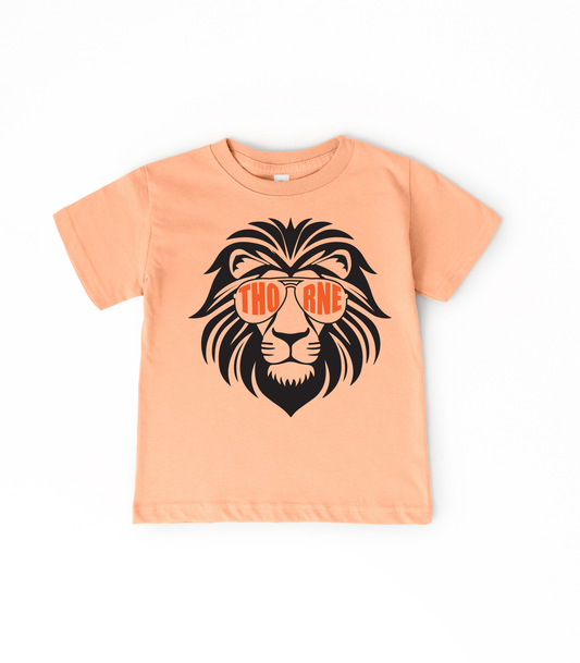 YOUTH LION WITH THORNE GLASSES  - TODDLER & YOUTH TEES