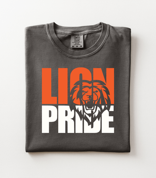 ORANGE LION CUTOUT LION PRIDE  - TEES + LONG SLEEVE TEES