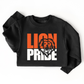 YOUTH ORANGE LION CUTOUT LION PRIDE - TODDLER & YOUTH SWEATSHIRT OPTIONS