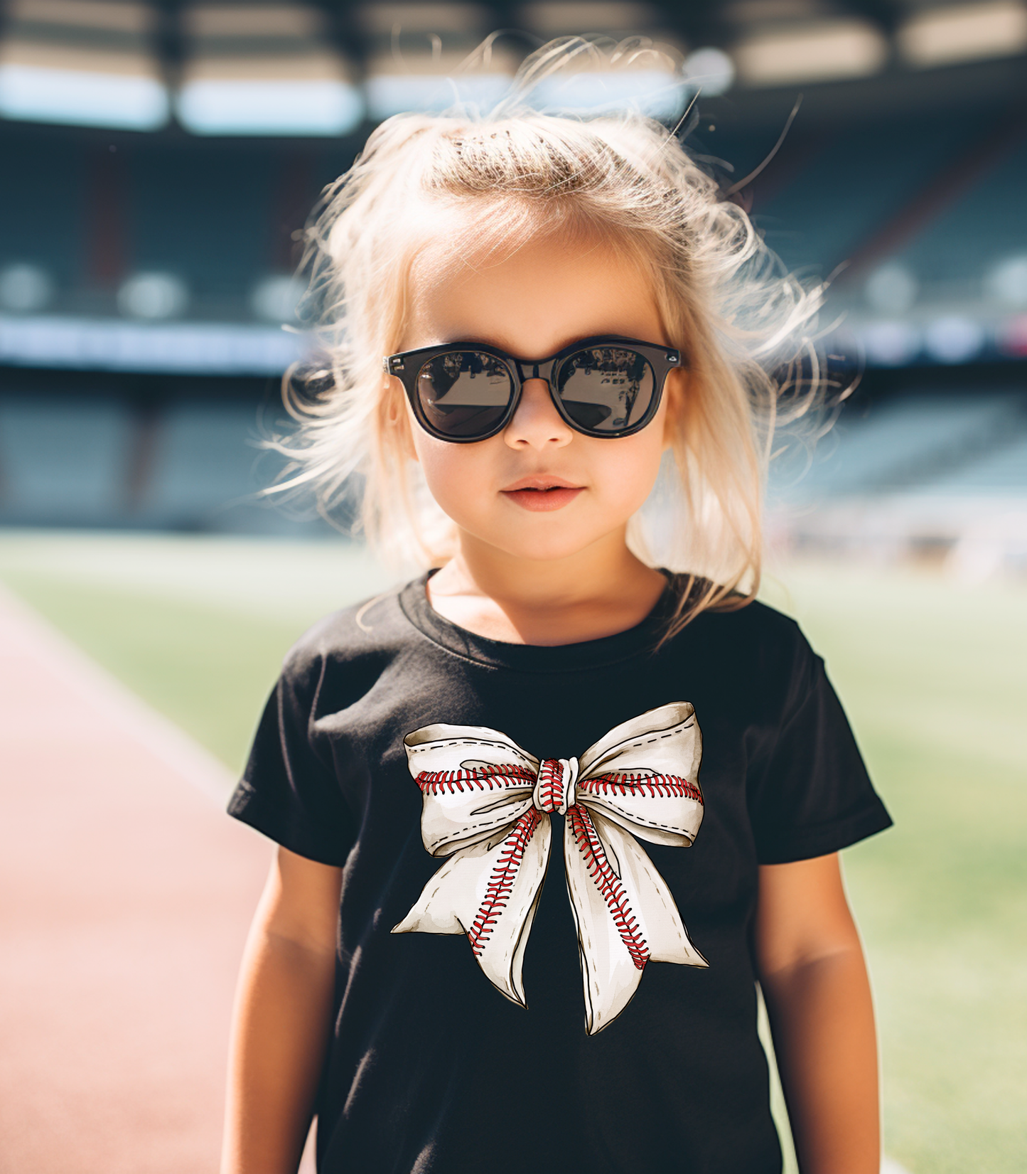 BASEBALL SEAMS BOW - MULTIPLE STYLES - TODDLER/YOUTH