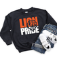 YOUTH ORANGE LION CUTOUT LION PRIDE - TODDLER & YOUTH SWEATSHIRT OPTIONS