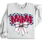 BASEBALL MAMA CHECKERED BOW - MULTIPLE STYLES