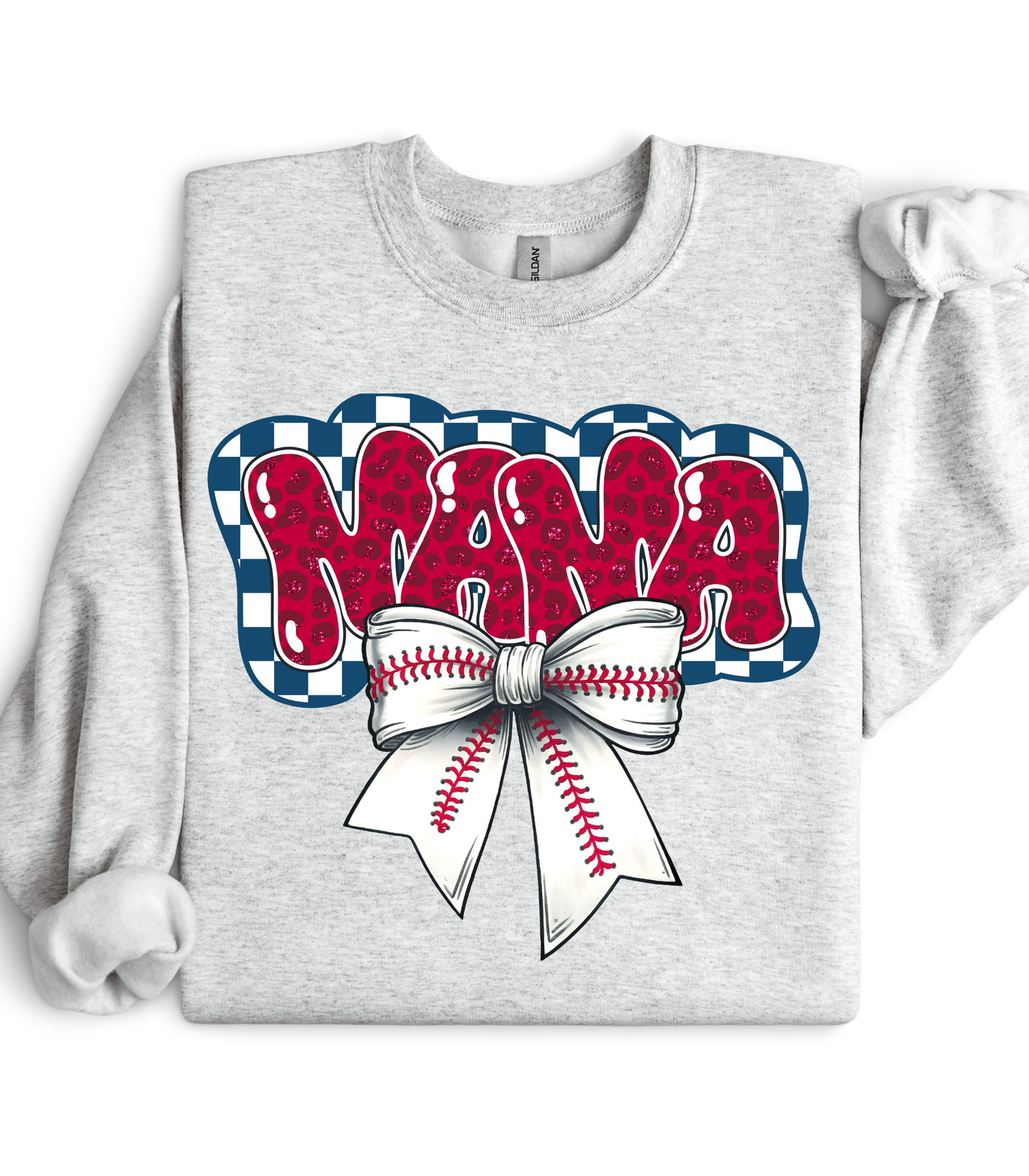 BASEBALL MAMA CHECKERED BOW - MULTIPLE STYLES