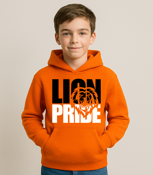 YOUTH BLACK LION CUTOUT LION PRIDE - TODDLER & YOUTH SWEATSHIRT OPTIONS