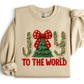 FAUX YARN JOY TO THE WORLD - SWEATSHIRT OPTIONS