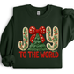 FAUX YARN JOY TO THE WORLD - SWEATSHIRT OPTIONS