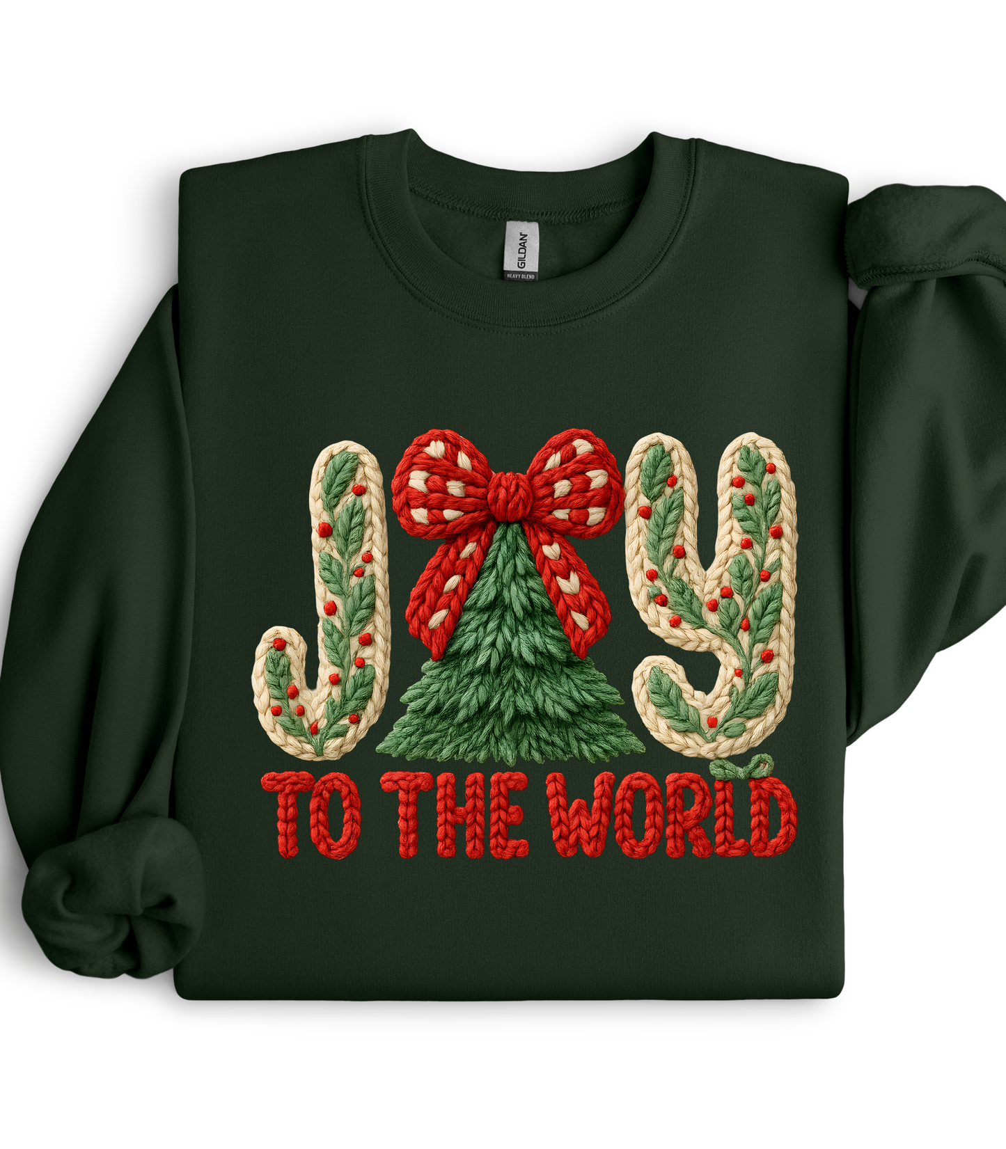 FAUX YARN JOY TO THE WORLD - SWEATSHIRT OPTIONS