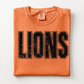 BLACK DISTRESSED LIONS  - TEES + LONG SLEEVE TEES
