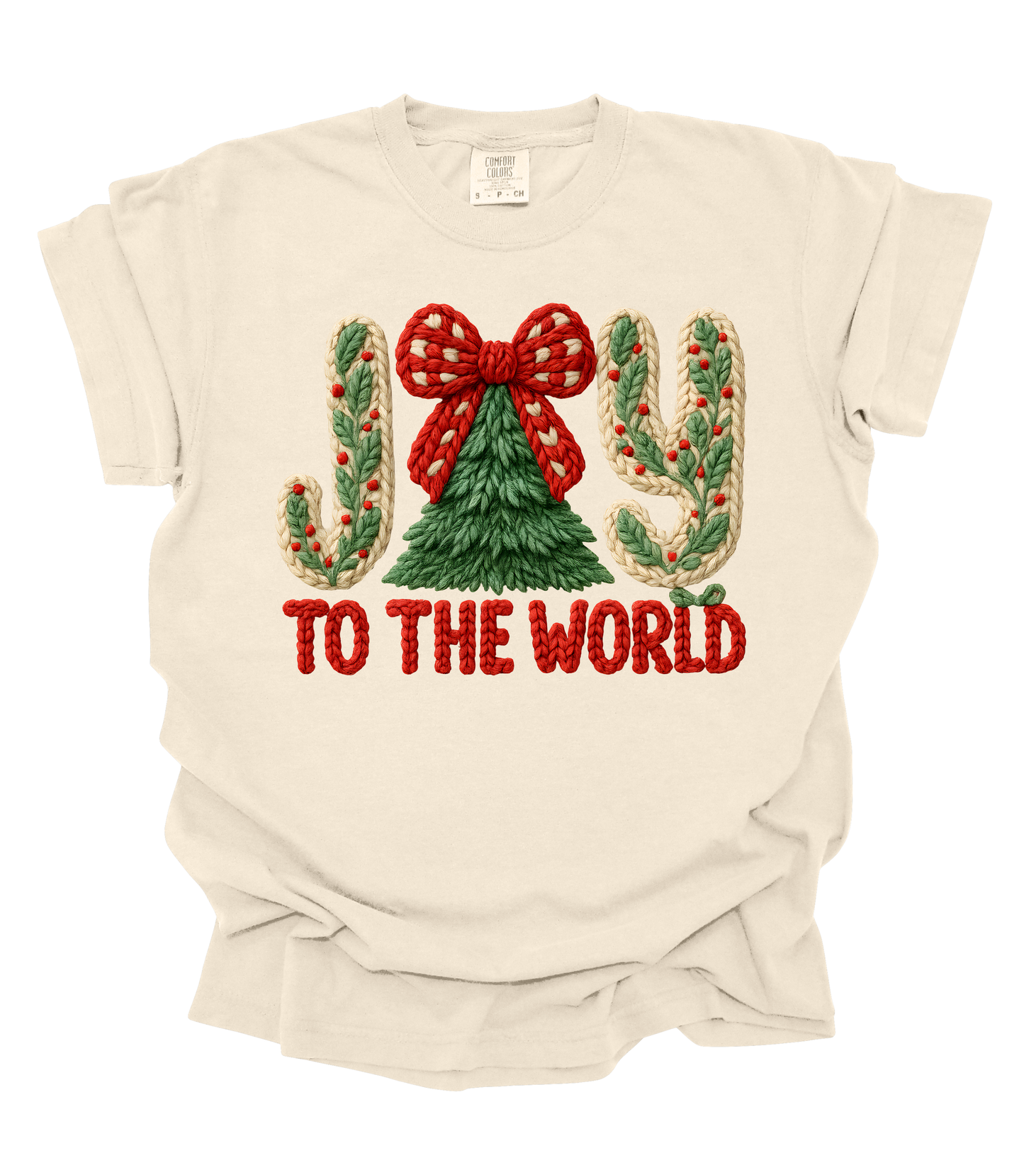 FAUX YARN JOY TO THE WORLD - TEES + LONG SLEEVE TEES