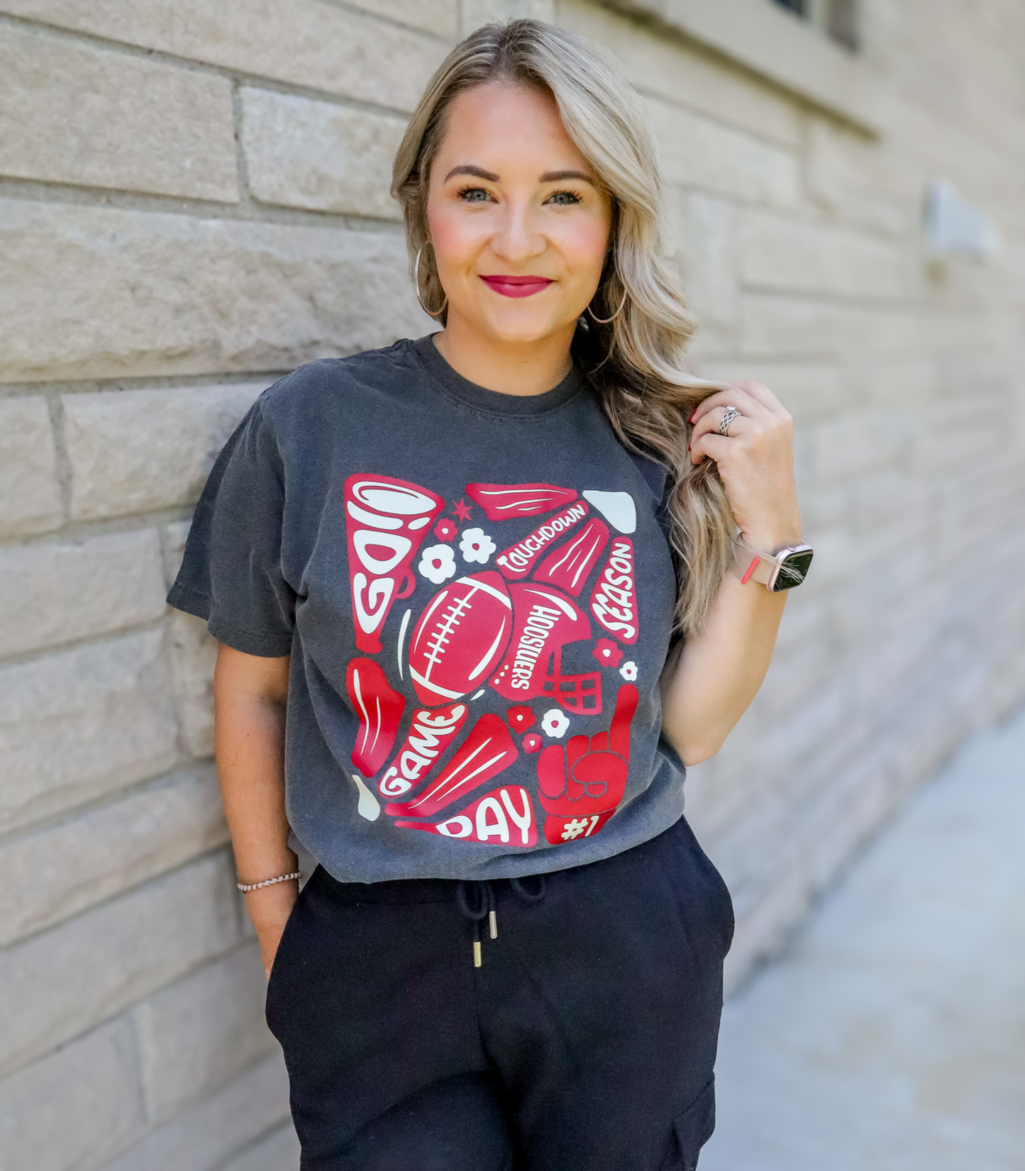 FLORAL HOOSIER GAME DAY - SWEATSHIRTS + TEES