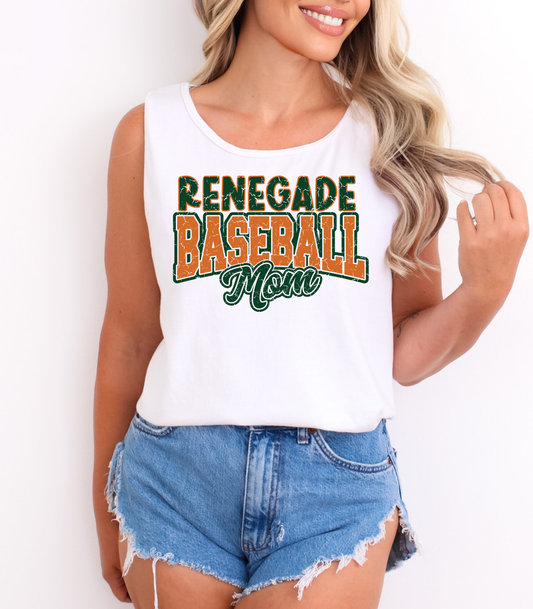 RENEGADE BASEBALL MOM FRONT ONLY