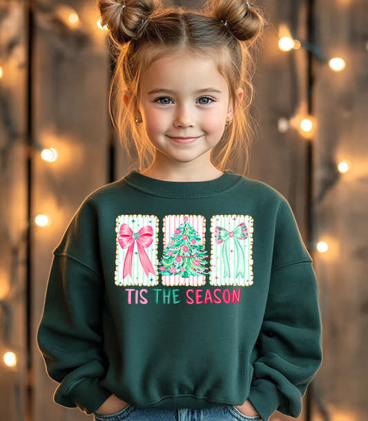 YOUTH TIS THE SEASON STAMPS - TODDLER & YOUTH SWEATSHIRT OPTIONS