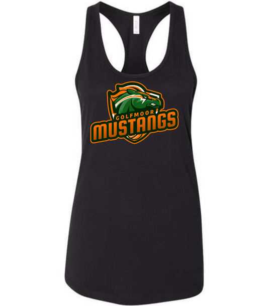 MUSTANG W/ NAME ON BACK WOMEN'S TANK