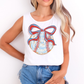 WATERCOLOR BASEBALL BOW FRONT ONLY - MULTIPLE STYLES