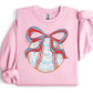 WATERCOLOR BASEBALL BOW FRONT ONLY - MULTIPLE STYLES