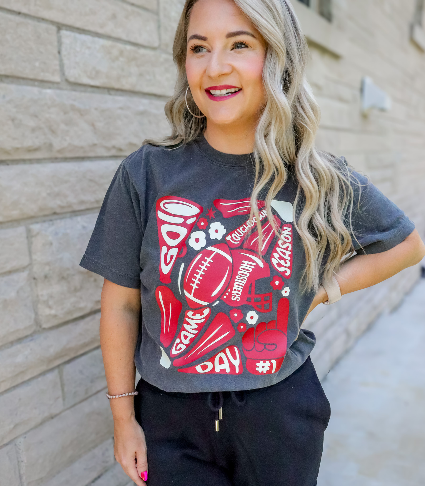 FLORAL HOOSIER GAME DAY - SWEATSHIRTS + TEES