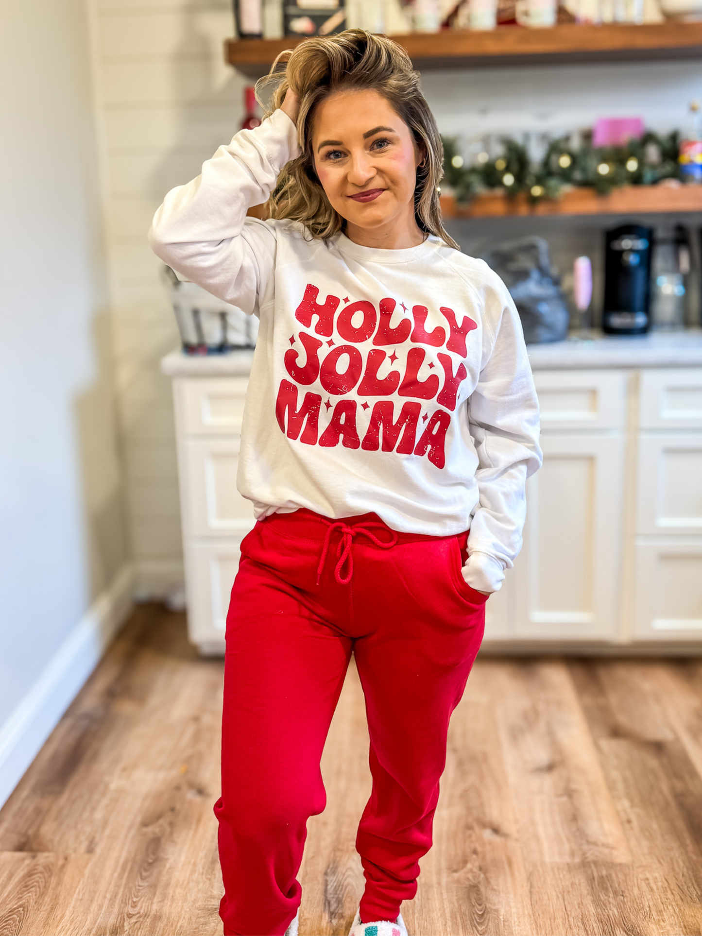 HOLLY JOLLY MAMA PREMIUM FRENCH TERRY