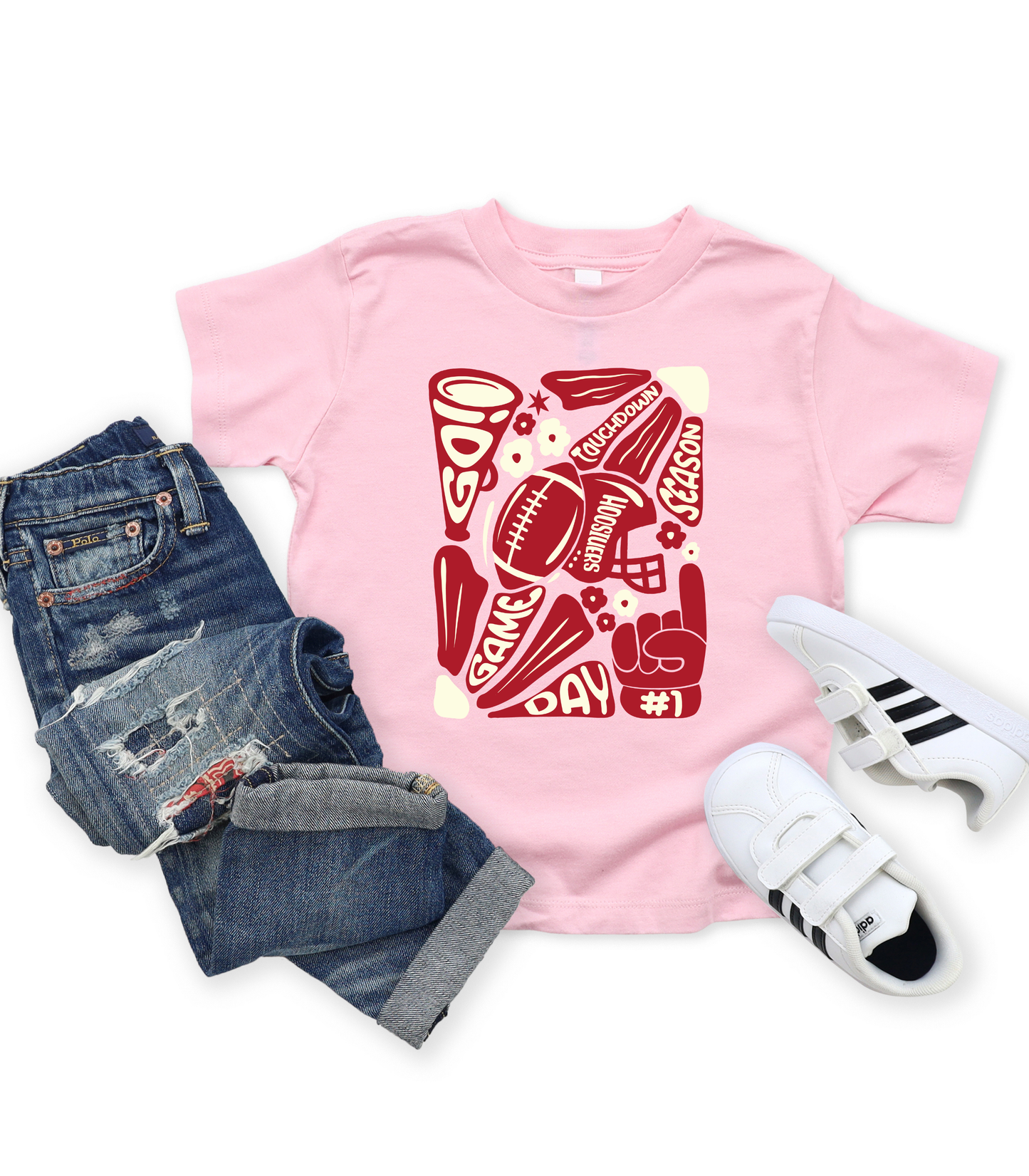 FLORAL HOOSIER GAME DAY - YOUTH SWEATSHIRT + TEES