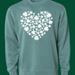 WHITE SHAMROCK HEART ADULTS