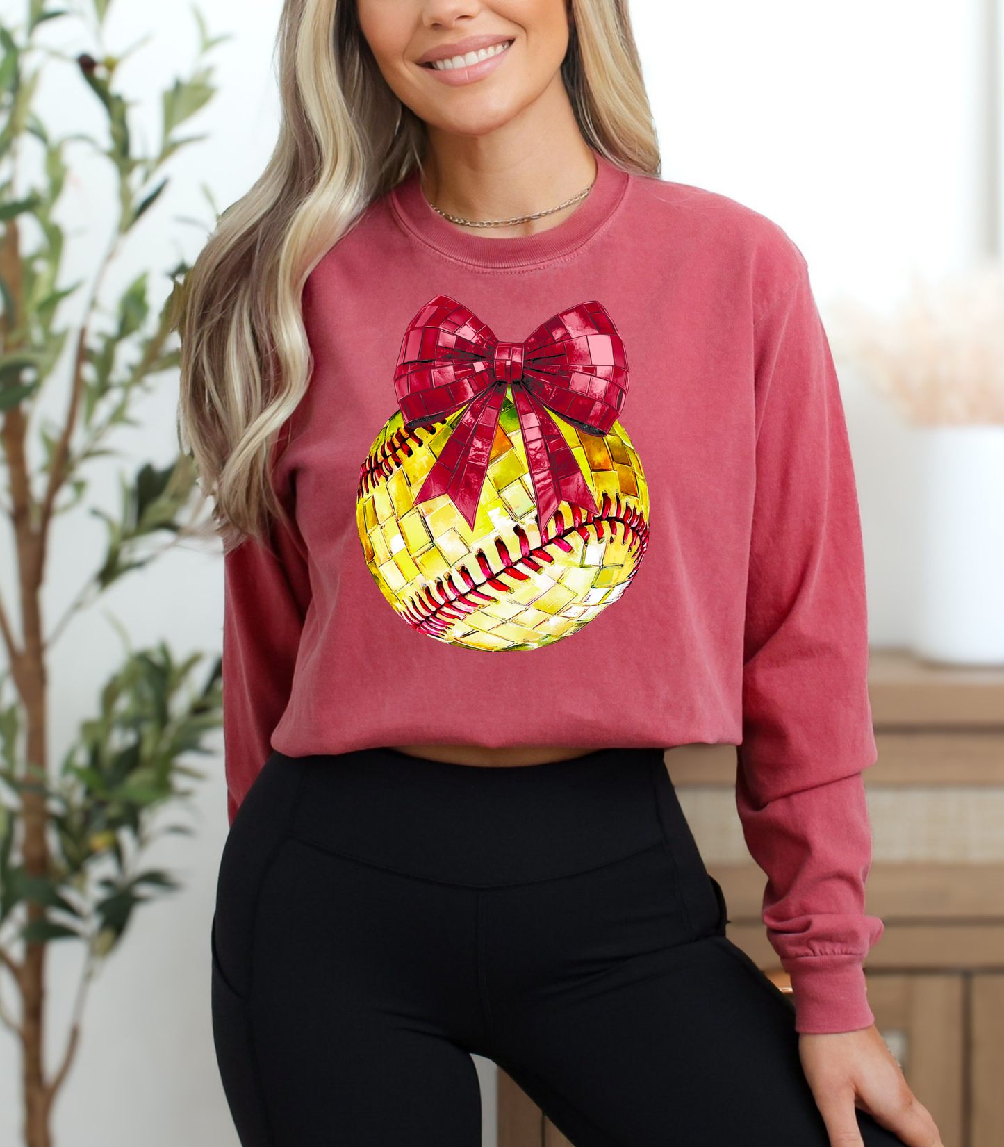 DISCO SOFTBALL BOW - MULTIPLE STYLES