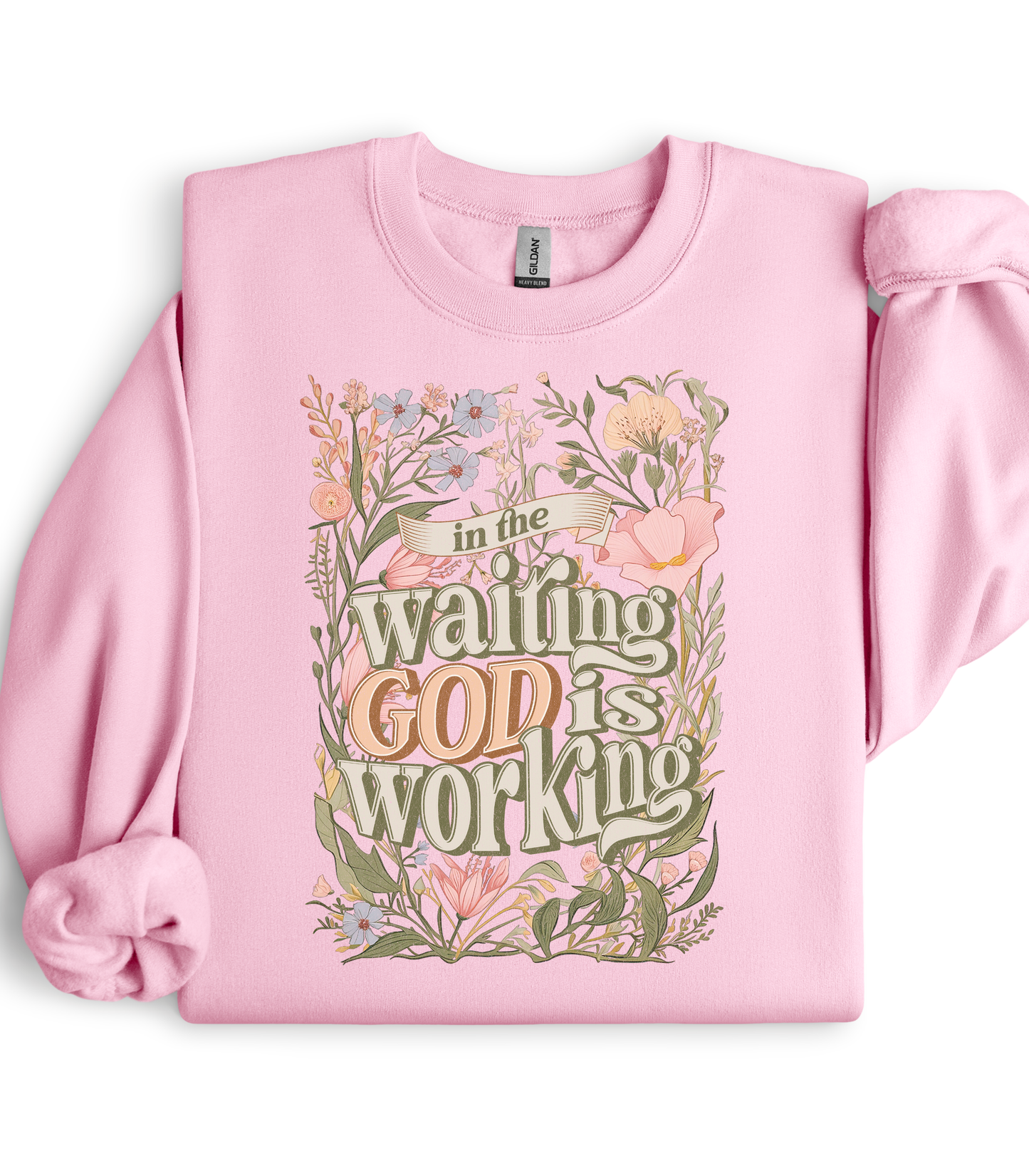 IN THE WAITING GOD IS WORKING TEE/CREW