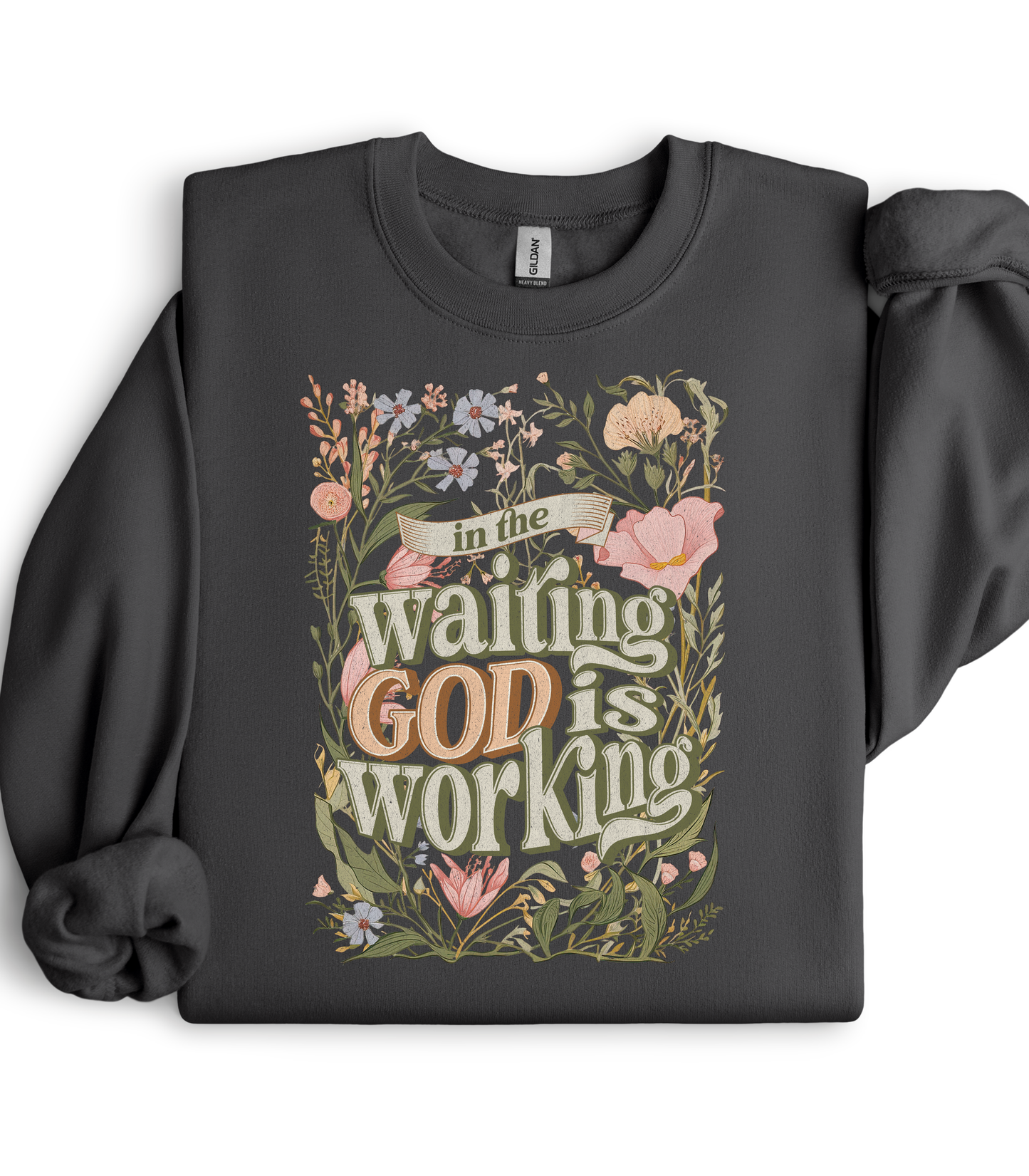 IN THE WAITING GOD IS WORKING TEE/CREW