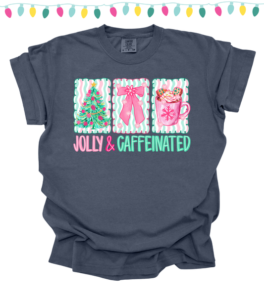 JOLLY & CAFFEINATED  - TEES + LONG SLEEVE TEES