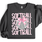 PINK SOFTBALL STACKED - MULTIPLE STYLES