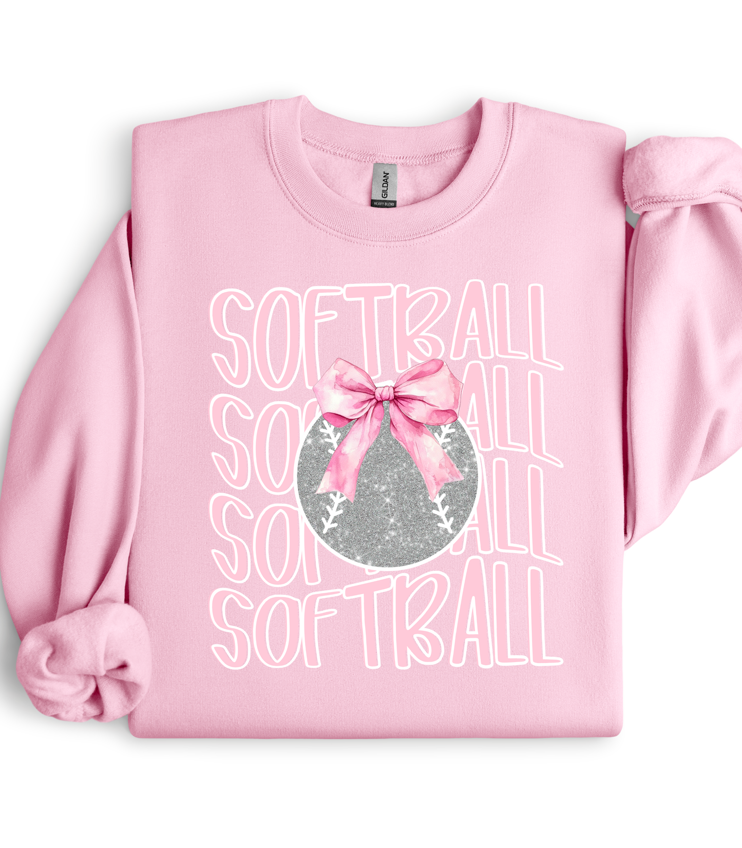 PINK SOFTBALL STACKED - MULTIPLE STYLES