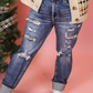 VANNA HIGH RISE BOYFRIEND RISEN JEANS