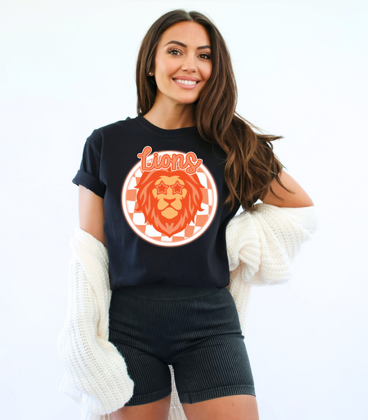 THORNE LION CHECKERED - TEES + LONG SLEEVE TEES