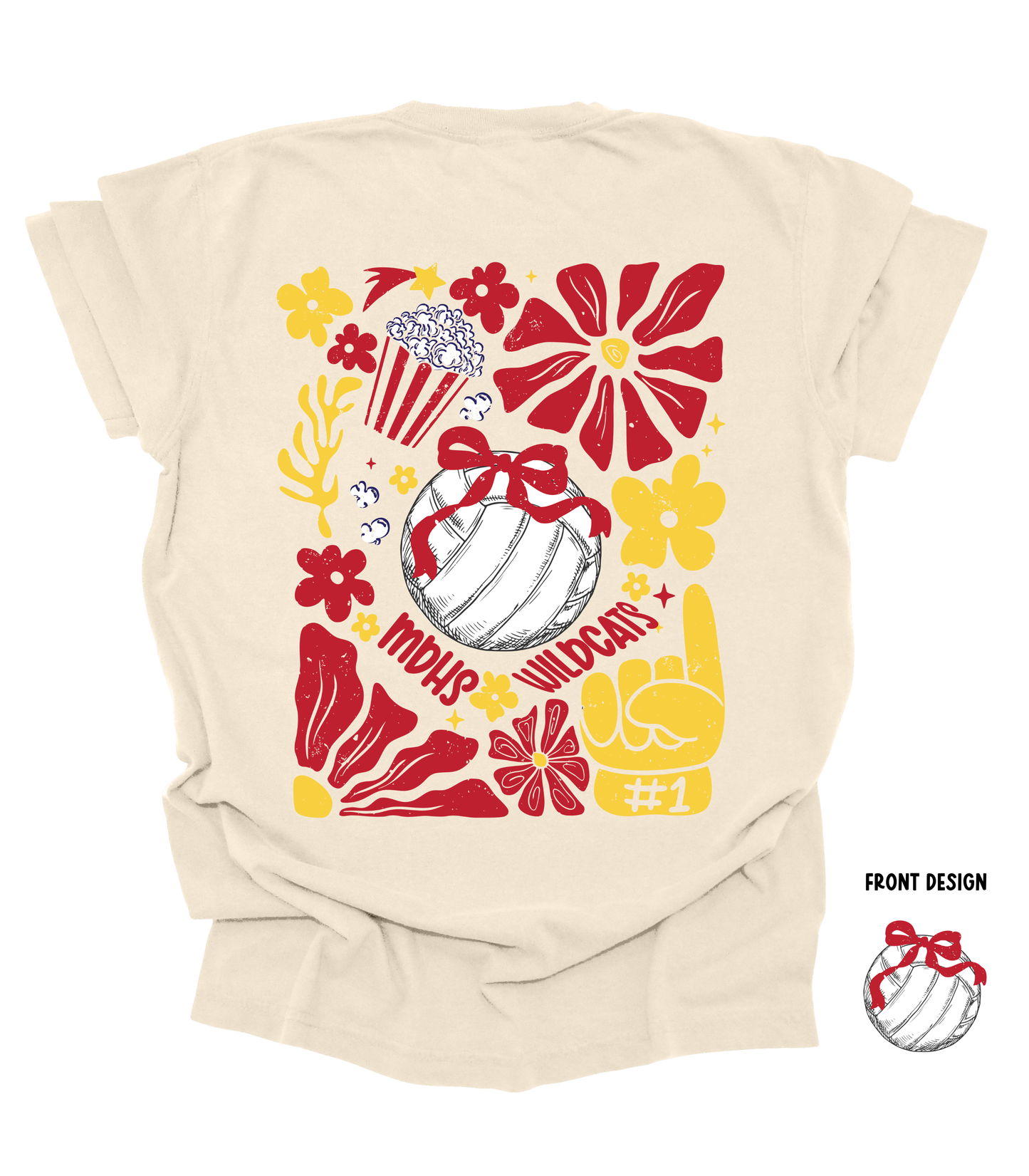 CUSTOM BOHO VOLLEYBALL FRONT BACK - MULTIPLE STYLES