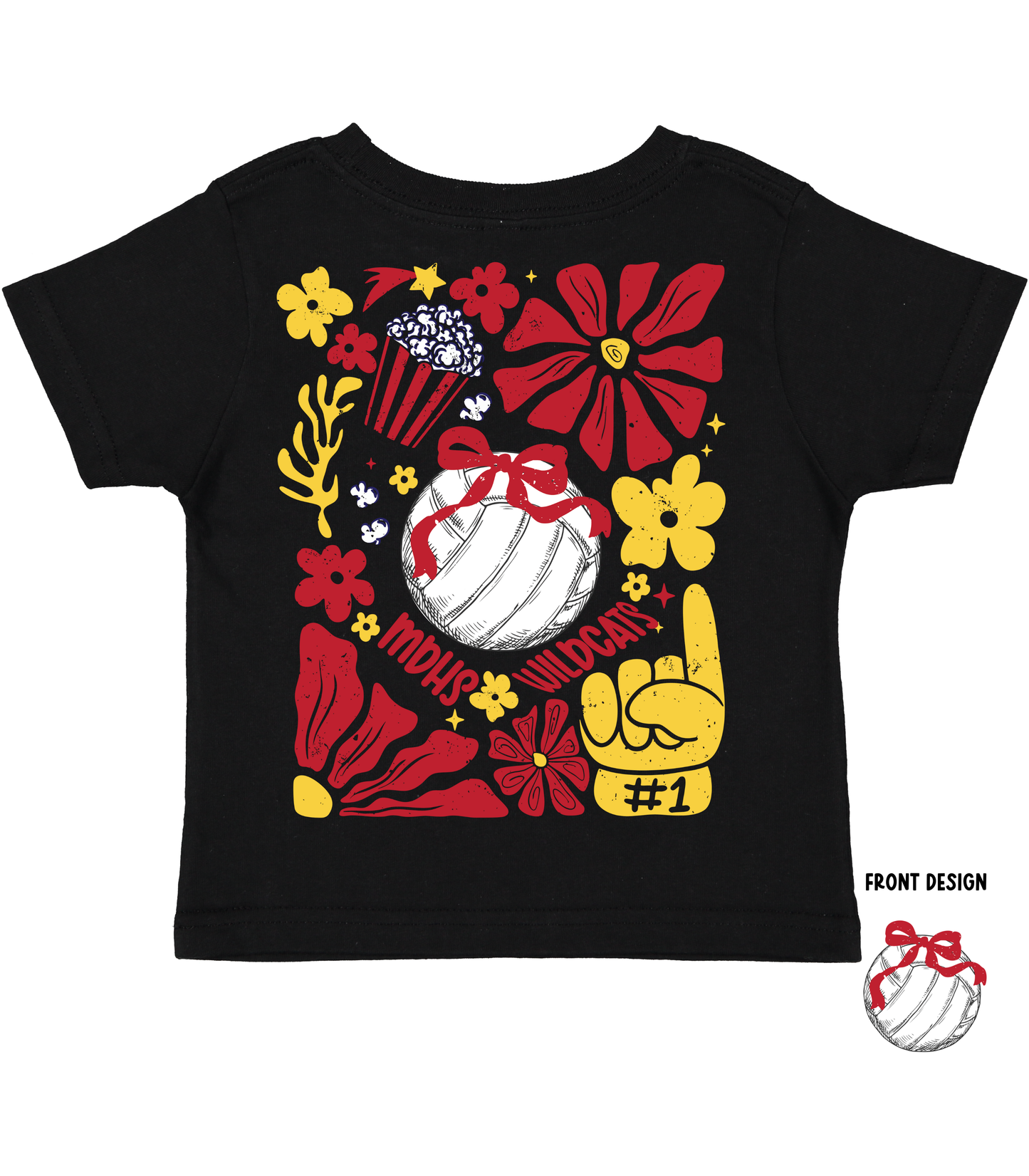 CUSTOM BOHO VOLLEYBALL FRONT BACK  - TODDLER/YOUTH