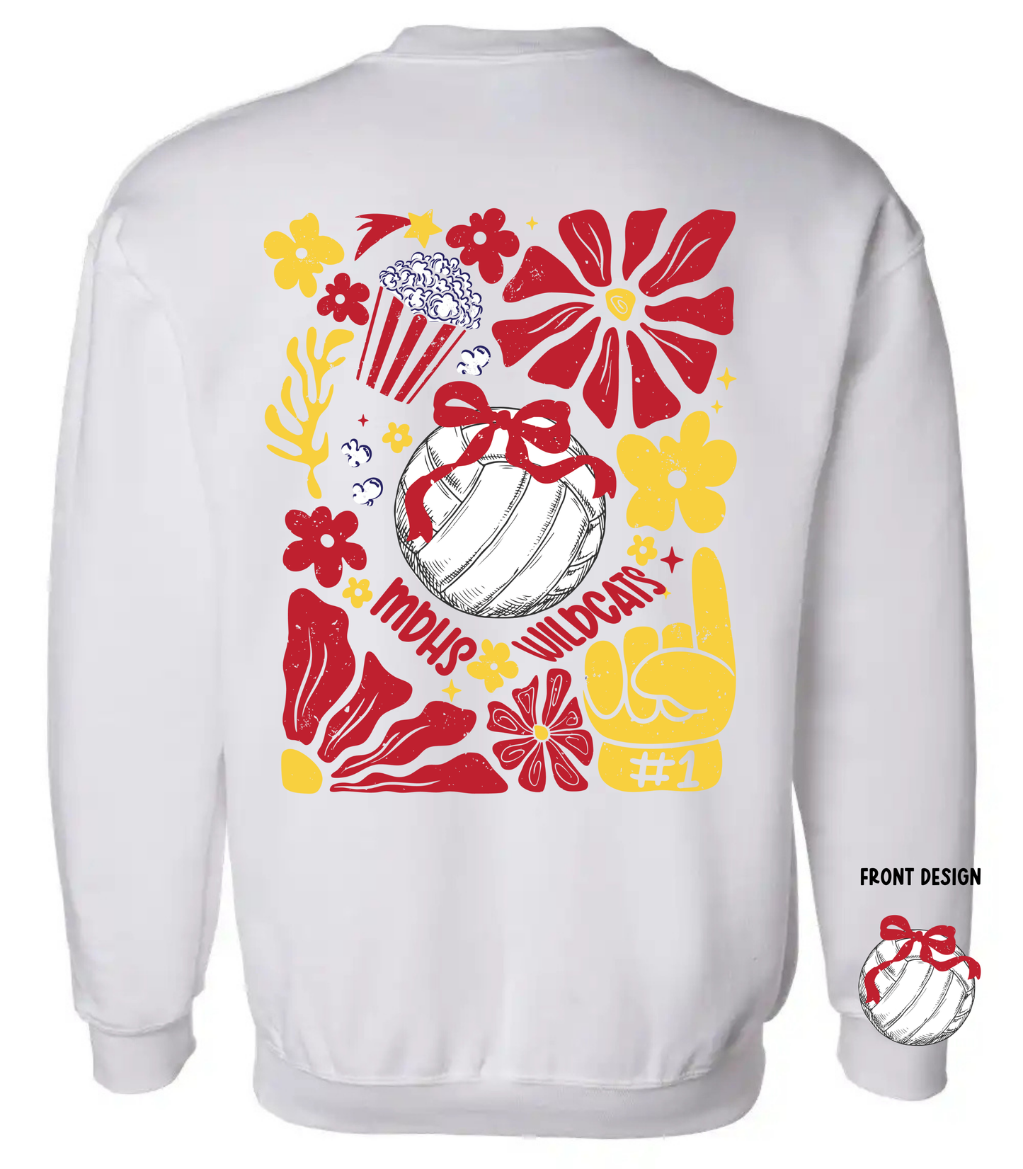 CUSTOM BOHO VOLLEYBALL FRONT BACK  - TODDLER/YOUTH