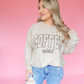 COFFEE ADDICT BROWN PUFF PRINT - TUESDAY TEES