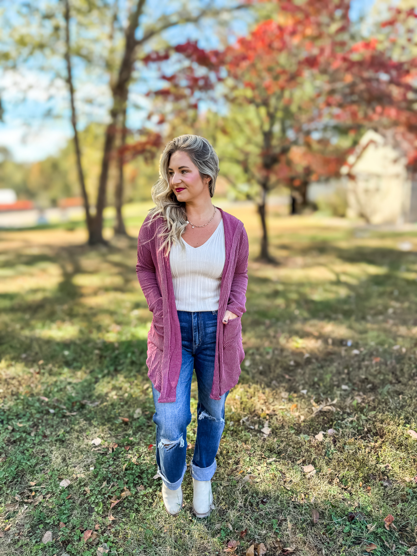 SHE'S HARVARD SMARTS RIBBED SWEATER TANK