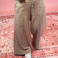 GOOD DAY MINERAL WASH FRENCH TERRY WIDE LEG PANTS