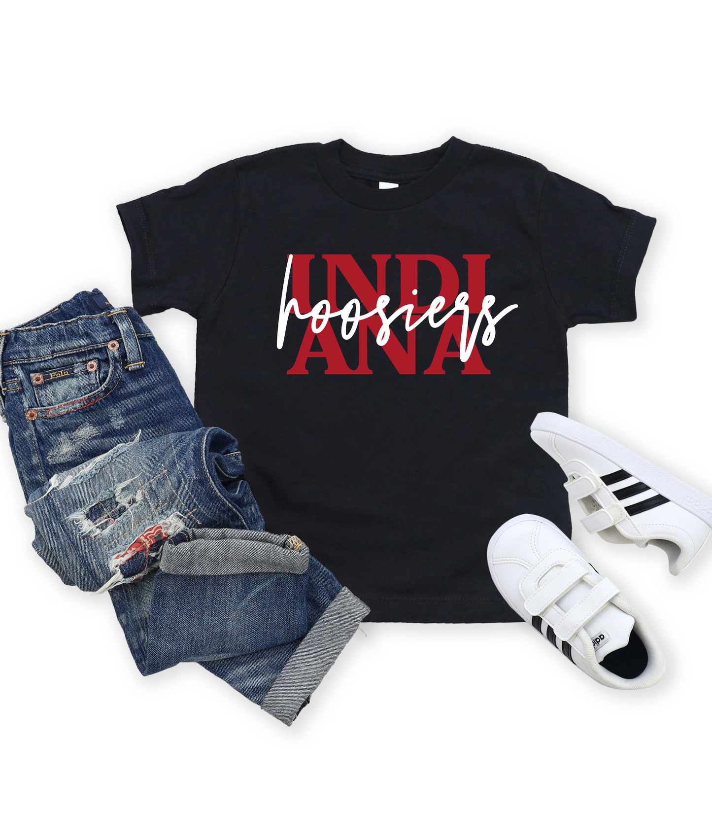 BI COLOR INDIANA HOOSIERS - YOUTH SWEATSHIRT + TEES