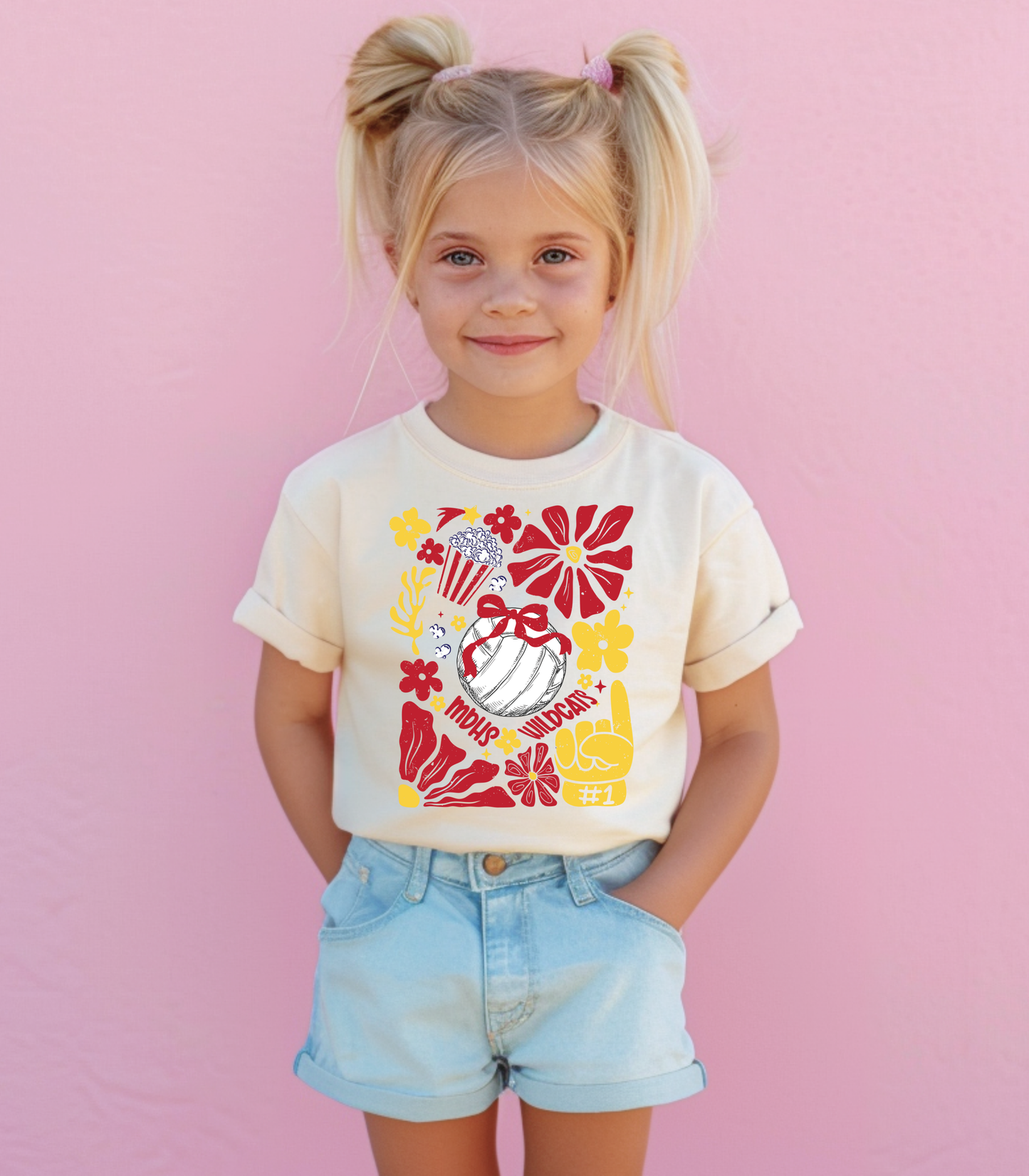 CUSTOM BOHO VOLLEYBALL FRONT ONLY  - TODDLER/YOUTH