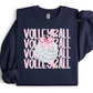 PINK VOLLEYBALL STACKED - MULTIPLE STYLES