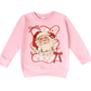 YOUTH HO HO HO SANTA BOW - TODDLER & YOUTH SWEATSHIRT OPTIONS