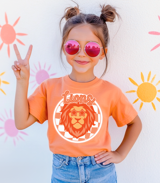 YOUTH THORNE LION CHECKERED - TODDLER & YOUTH TEES