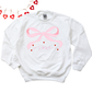 MINIMALIST BOW XOXO YOUTH CREW/TEE