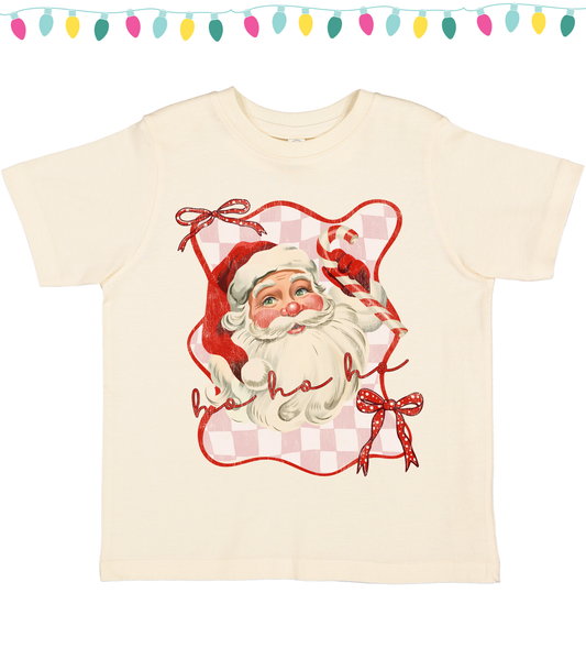 YOUTH HO HO HO SANTA BOW - TODDLER & YOUTH TEES
